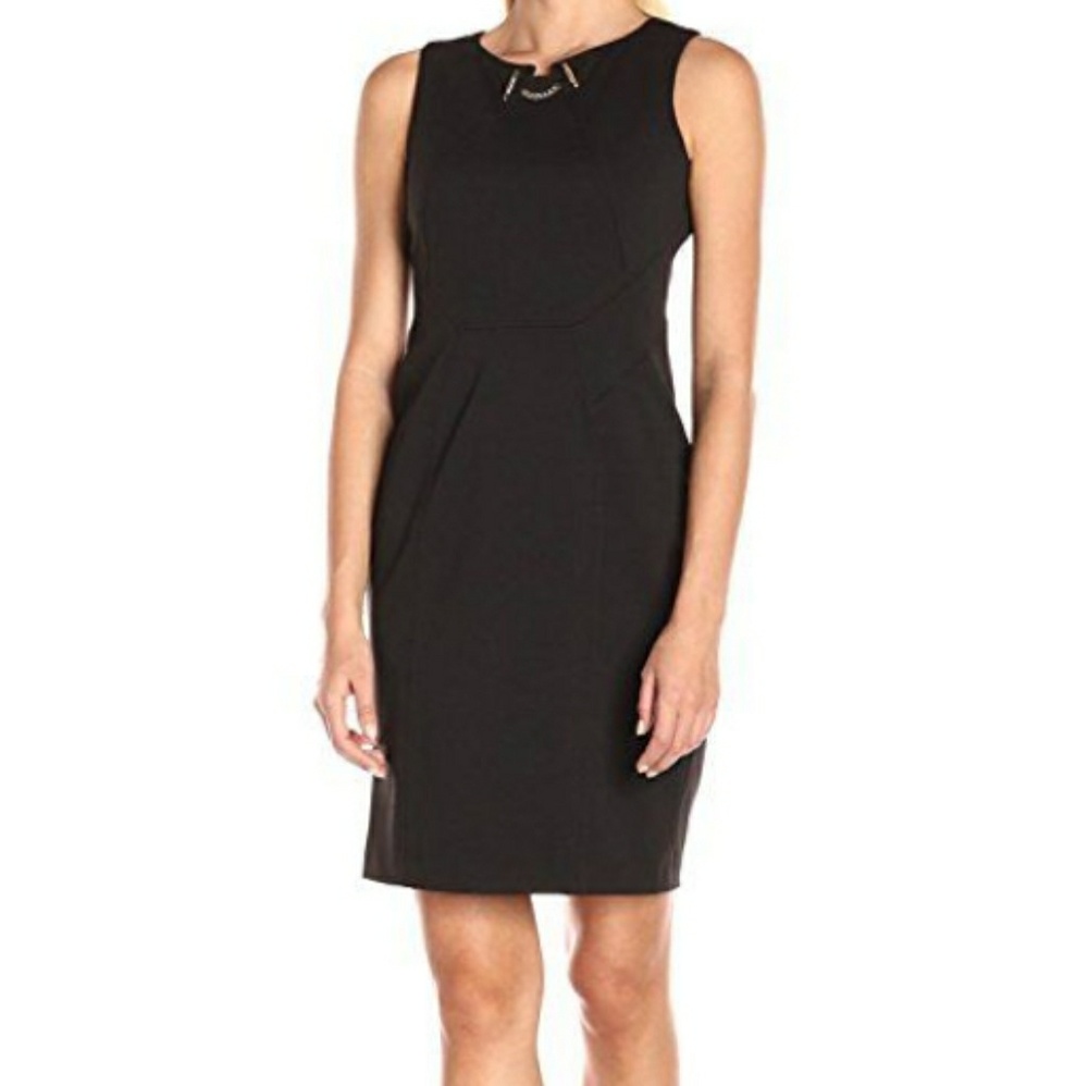 🆕⭐Plus sz!! Black Hope sleeveless sheeth dress